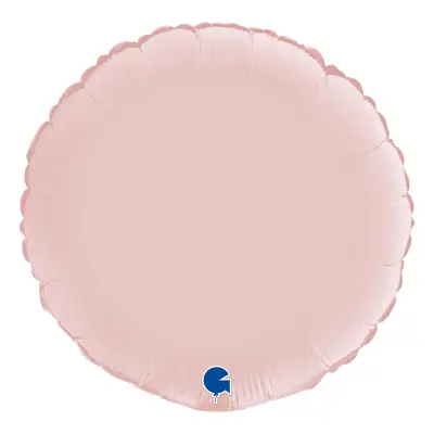 Folieballong Rund Satin Pastel Pink