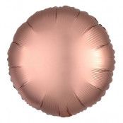 Folieballong Rund Satin Roséguld