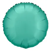 Folieballong Rund Silke Grön
