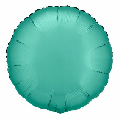 Folieballong Rund Silke Grön