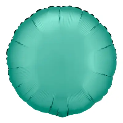 Folieballong Rund Silke Grön