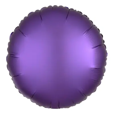 Folieballong Rund Silke Lila