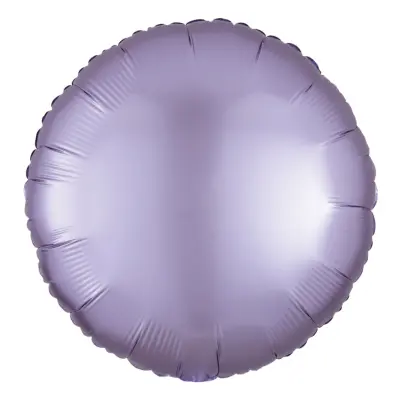 Folieballong Rund Silke Ljuslila