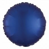 Folieballong Rund Silke Mörkblå