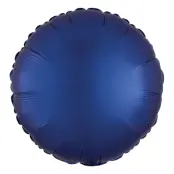 Folieballong Rund Silke Mörkblå