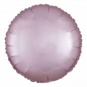 Folieballong Rund Silke Rosa
