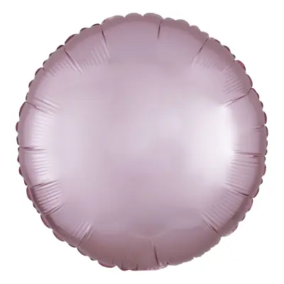 Folieballong Rund Silke Rosa