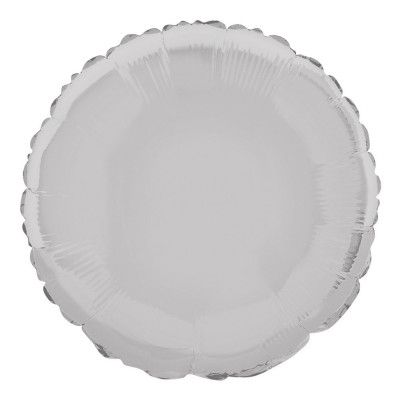 Folieballong Rund Silver