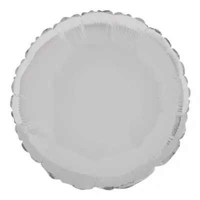 Folieballong Rund Silver