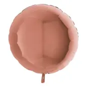Folieballong Rund Stor Roséguld