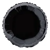 Folieballong rund svart - 46 cm