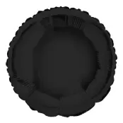 Folieballong Rund Svart
