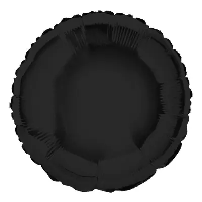 Folieballong Rund Svart