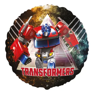 Folieballong Rund Transformers™ Optimus Prime