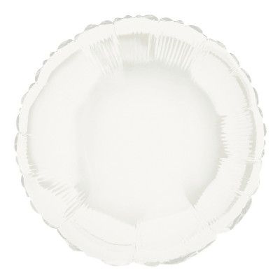 Folieballong Rund Vit