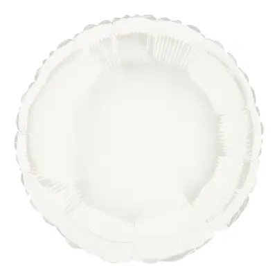 Folieballong Rund Vit