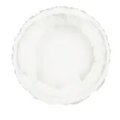 Folieballong rund vit - 46 cm