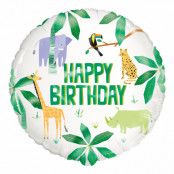 Folieballong Safari Happy Birthday