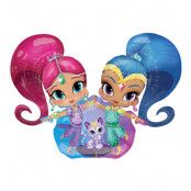 Folieballong Shimmer And Shine Airwalker - 134 x 111 cm