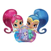 Folieballong Shimmer And Shine Airwalker - 134 x 111 cm