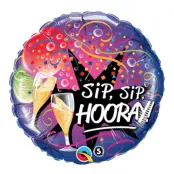 Folieballong Sip Sip Hooray