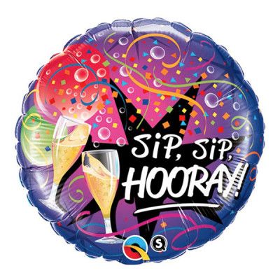 Folieballong Sip Sip Hooray