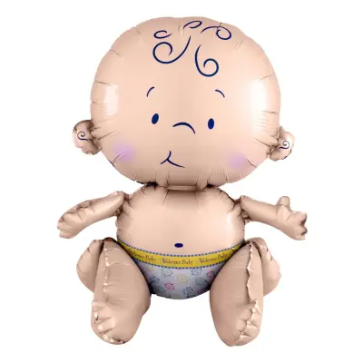 Folieballong Sittande Bebis
