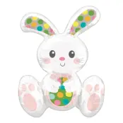 Folieballong Sittande Påskkanin