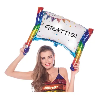 Folieballong Skylt med Egen Text