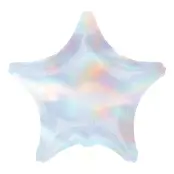 Folieballong Stjärna Färgskimrande