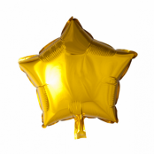 Folieballong stjärna guld - 46 cm