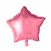 Folieballong stjärna ljusrosa - 46 cm