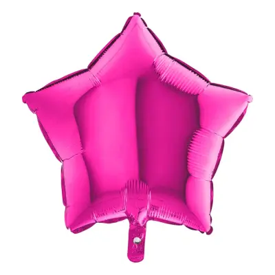 Folieballong Stjärna Magenta