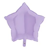Folieballong Stjärna Pastell-Lila Matt - 91 cm