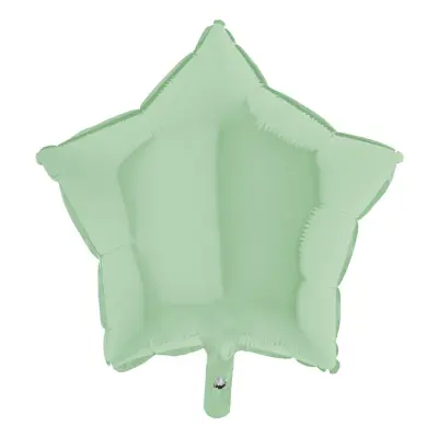 Folieballong Stjärna Pastellgrön Matt - 91 cm