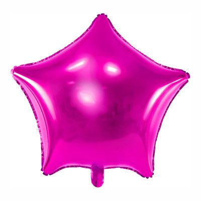 Folieballong Stjärna Rosa - 48 cm