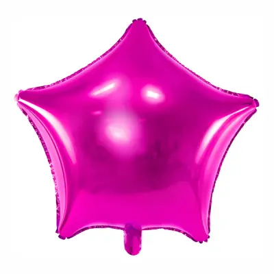 Folieballong Stjärna Rosa - 48 cm