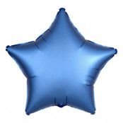 Folieballong Stjärna Satin Azurblå