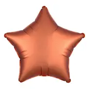 Folieballong Stjärna Satin Bärnsten