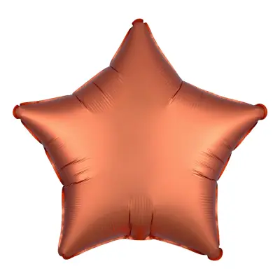 Folieballong Stjärna Satin Bärnsten