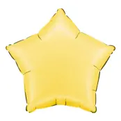 Folieballong Stjärna Satin Banana Yellow