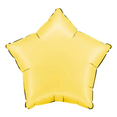 Folieballong Stjärna Satin Banana Yellow