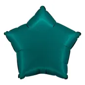 Folieballong Stjärna Satin Emerald Green