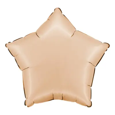 Folieballong Stjärna Satin Nude