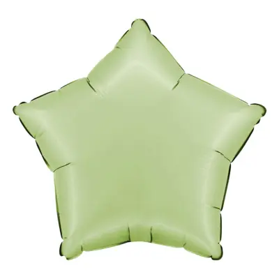 Folieballong Stjärna Satin Olive Green