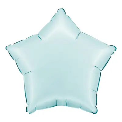 Folieballong Stjärna Satin Pastel Blue