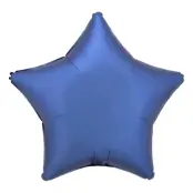 Folieballong Stjärna Silke Blå