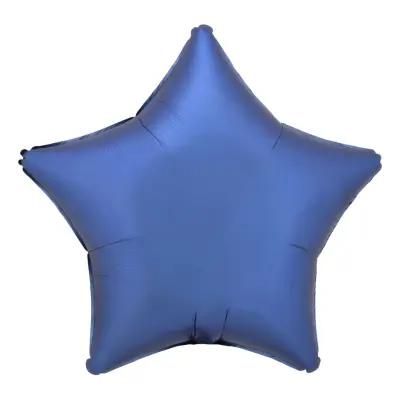 Folieballong Stjärna Silke Blå
