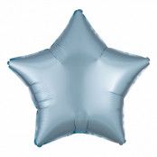 Folieballong Stjärna Silke Blå Pastell