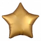 Folieballong Stjärna Silke Guld